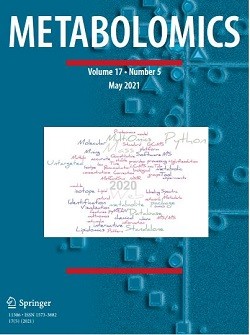 Cover of the journal METABOLOMICS volume 17, issue 5 , May 2021
