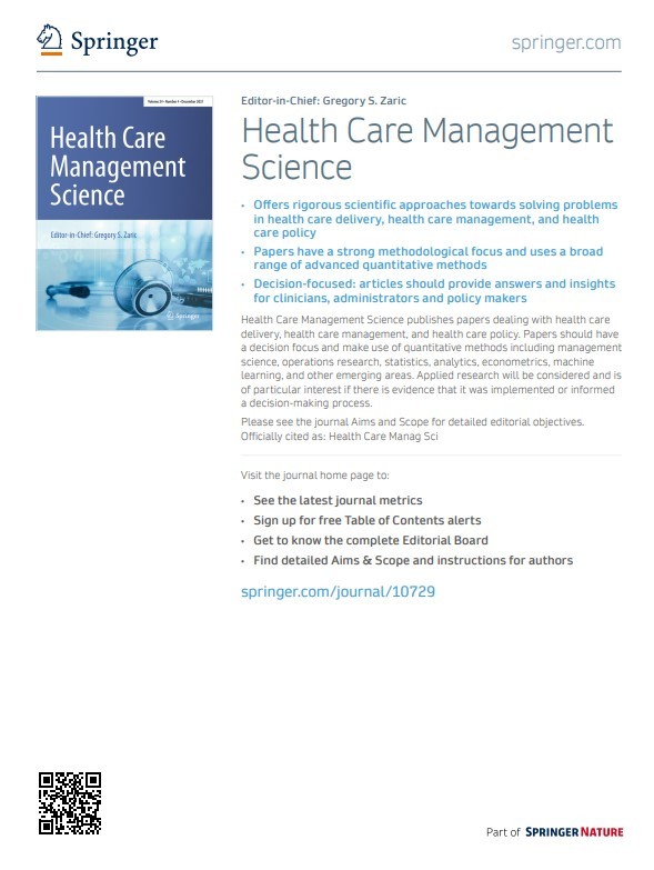 Preview for Health Care Management Flyer