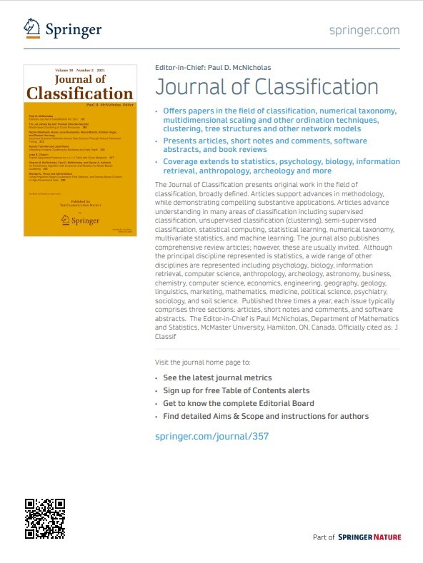 Preview for Journal of Classification flyer