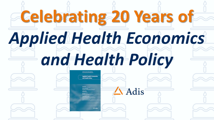 Celebrating 20 years of Applied Health Economics and Health Policy
