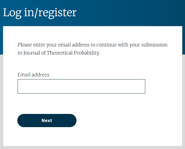 A screenshot of the login page for Springer's new article processing platform, Snapp.