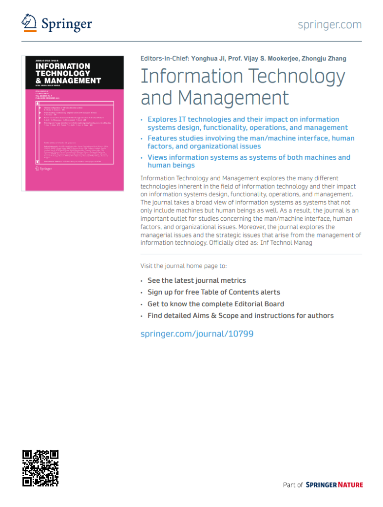 Information Technology and Management Flyer