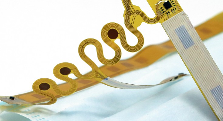 A conformable sensor interface attached to the inside of a face mask.