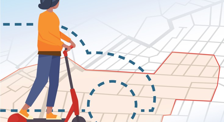 No-ride zone for e-scoteers