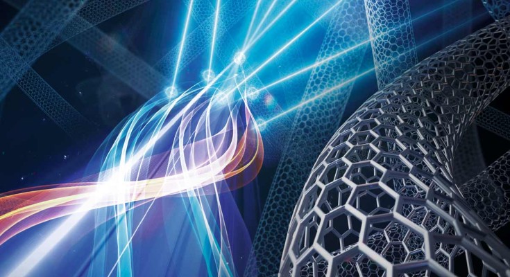 Image of x-rays being emitted from carbon nanotubes