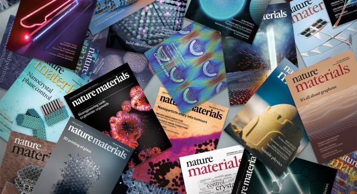 A collection of covers of Nature Materials over the last 20 years to