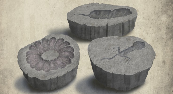 Fossils of bacteria and immune components