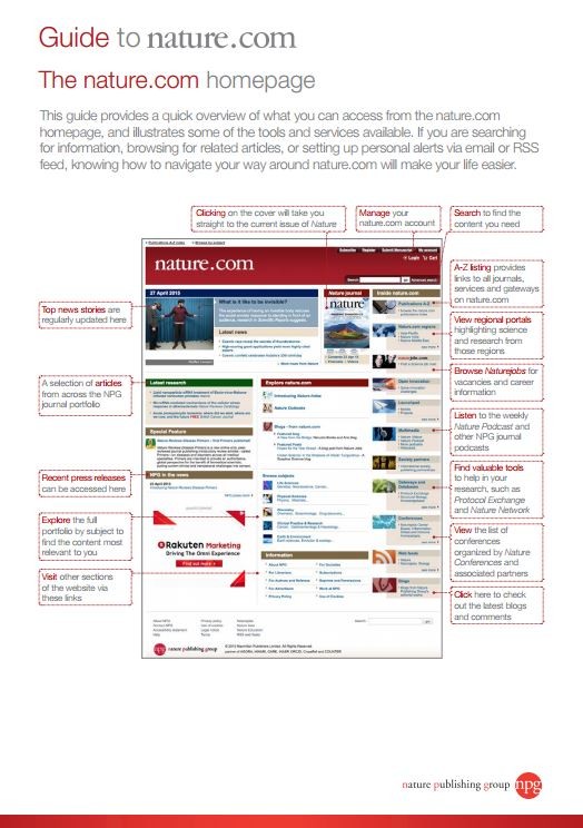 nature.com brochure