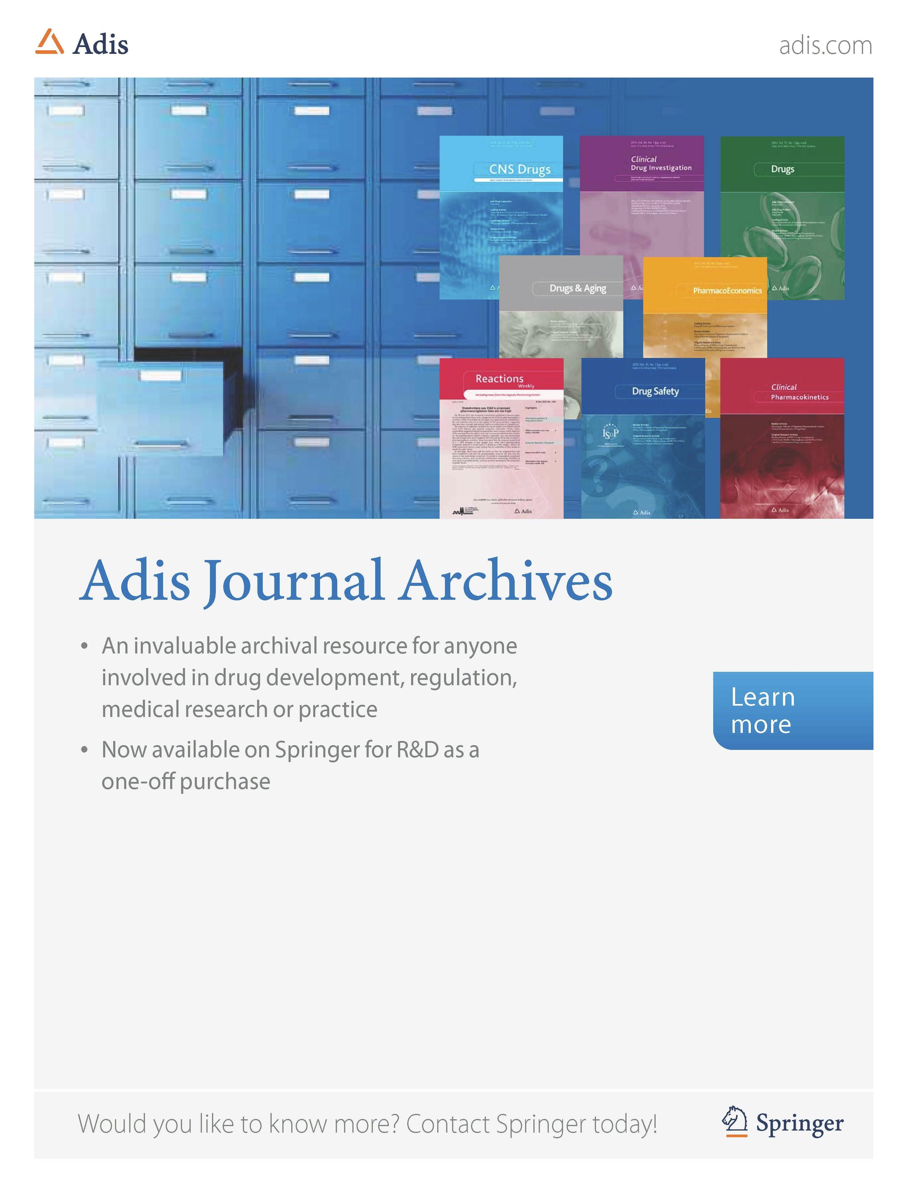 Adis journal archives