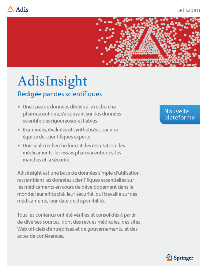 AdisInsight - Rédigée par des scientifiques
