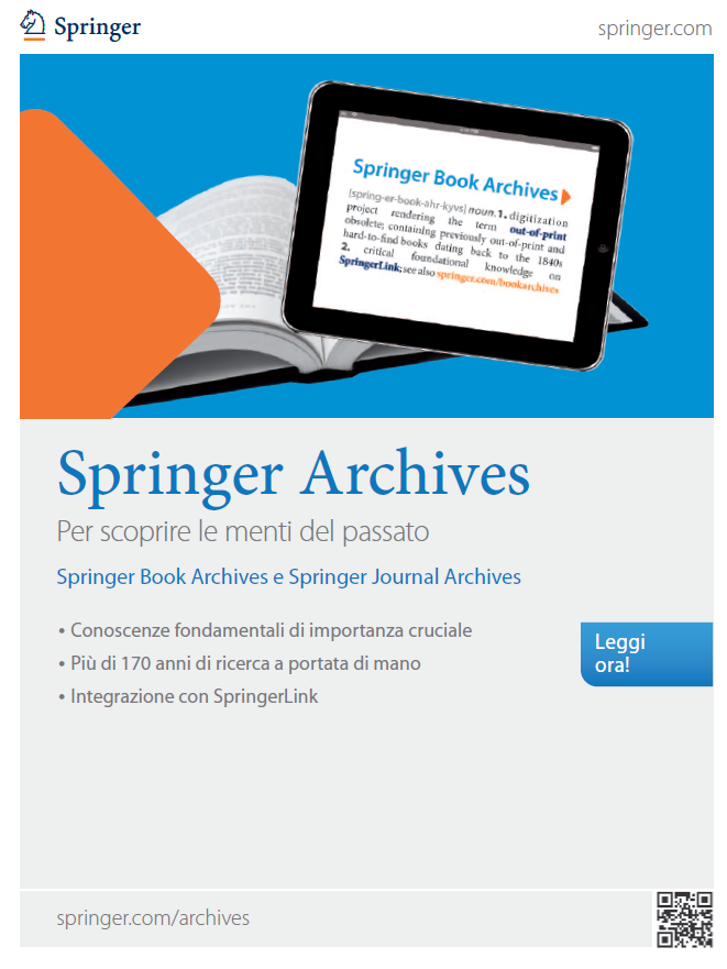 Springer Archives - Per scoprire le menti del passato