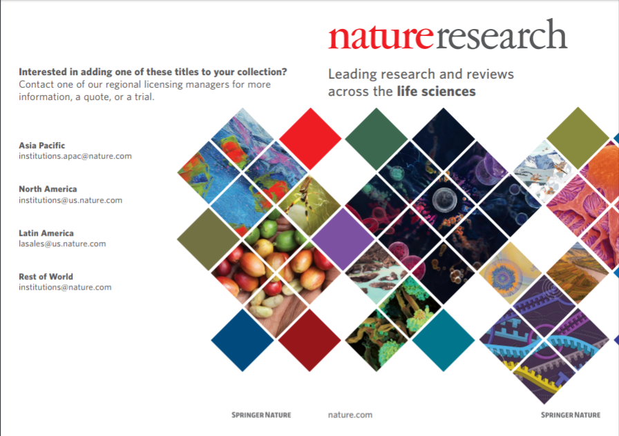 Nature 클러스터별 브로셔 : Life Science