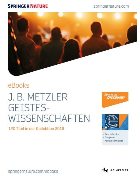 J. B. Metzler Geisteswissenschaften eBooks Broschüre