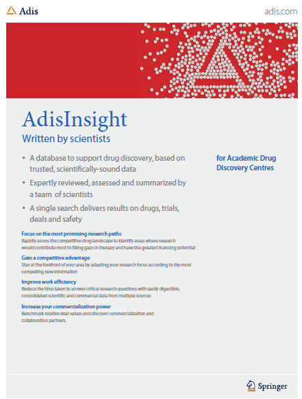 AdisInsight for Academic Drug Discovery