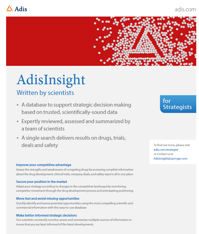 AdisInsight for Strategists datasheet