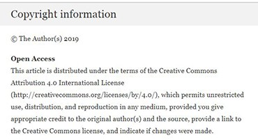 Springer Nature copyright information open access © Springer Nature