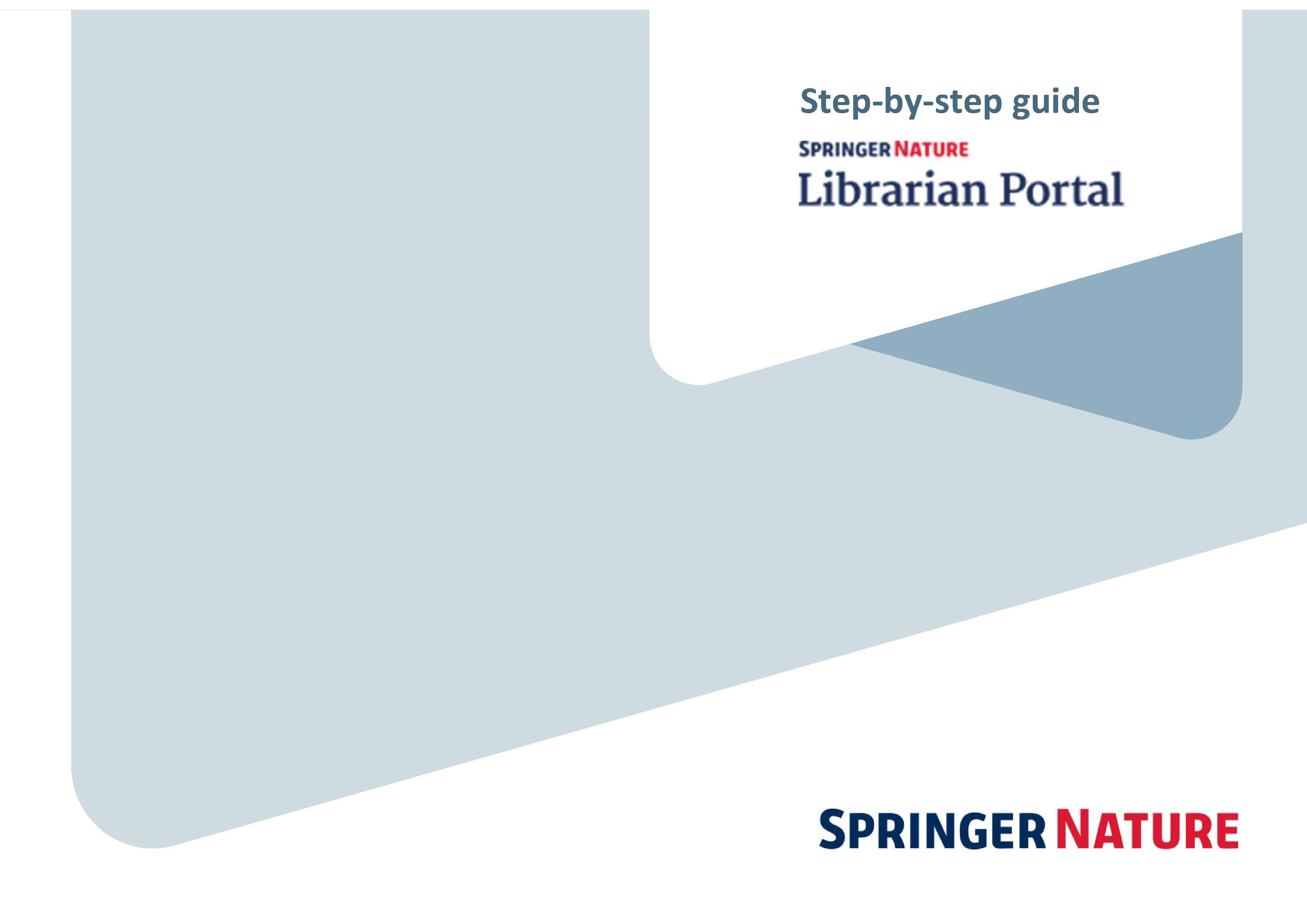 Librarian Portal - Guide de prise en main (en anglais)