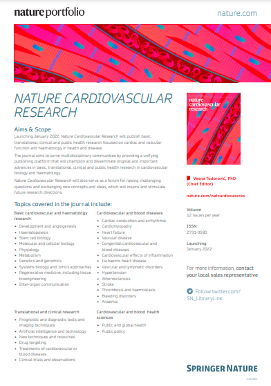 Nature Cardiovascular Research Factsheet