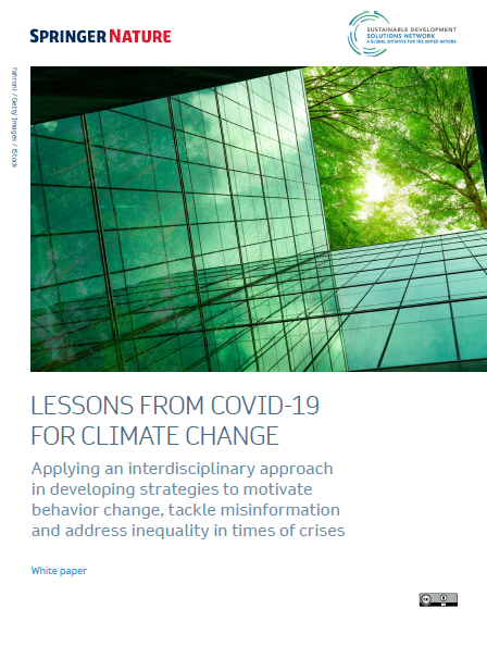 Lessons from COVID-19 for Climate Change