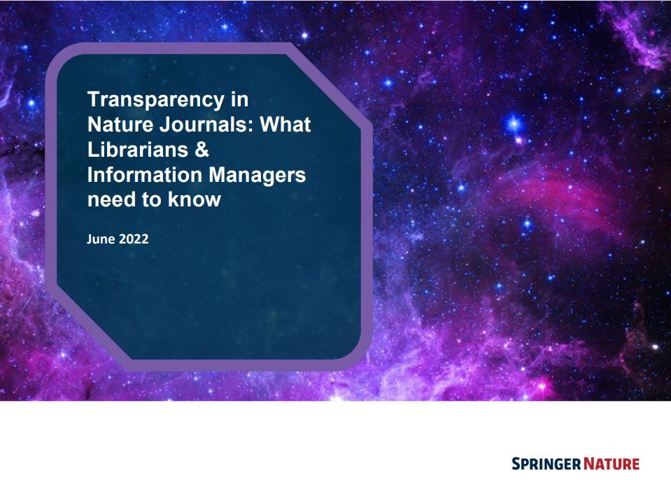 Transparency in Nature Journals