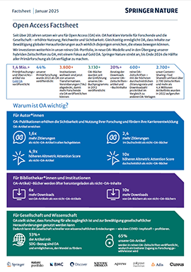 Springer Nature Open Access Fact Sheet
