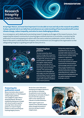 Research Integrity Fact Sheet