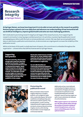 Research Integrity Fact Sheet