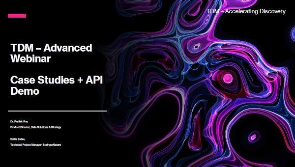 TDM - Advanced Webinar External