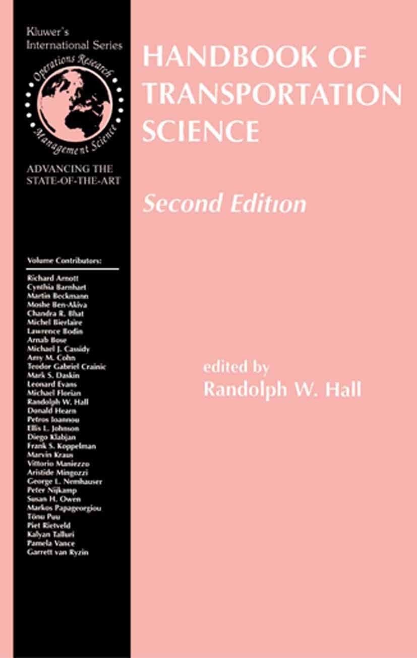 Handbook of Transportation Science | SpringerLink