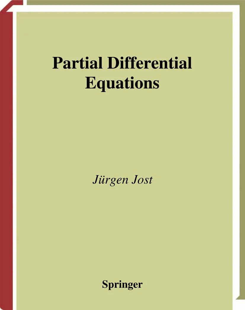 Livre : Partial differential equations, de Jürgen Jost