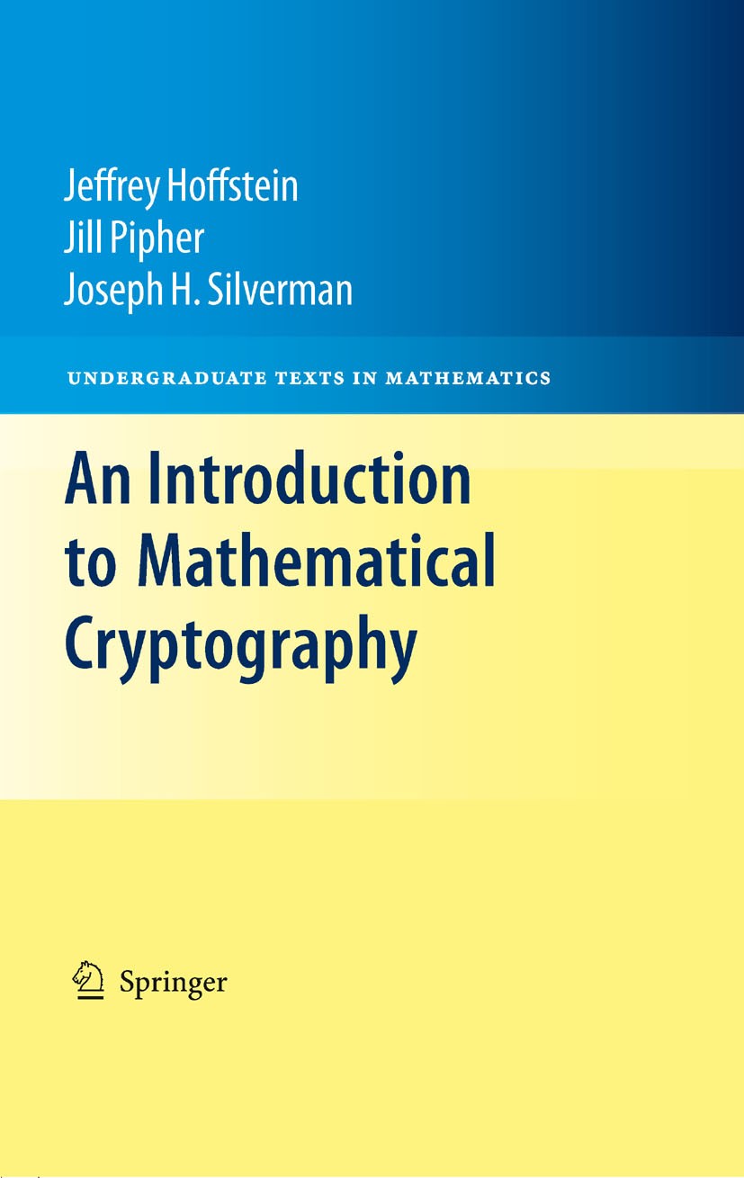 An Introduction to Mathematical Cryptography | SpringerLink