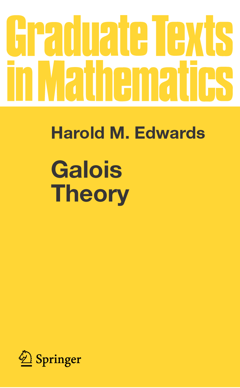 洋書 Galois Theory by Garling Galois Theory and Its Algebraic Background | Higher