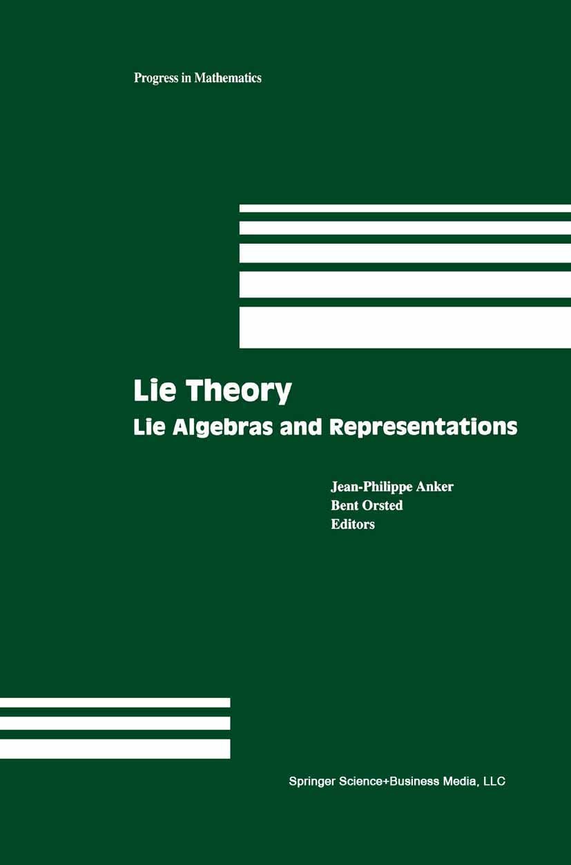 Lie Theory: Lie Algebras and Representations | SpringerLink