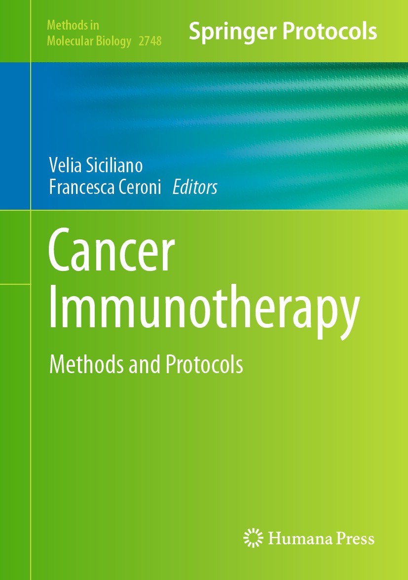 Cancer Immunotherapy: Methods and Protocols | SpringerLink