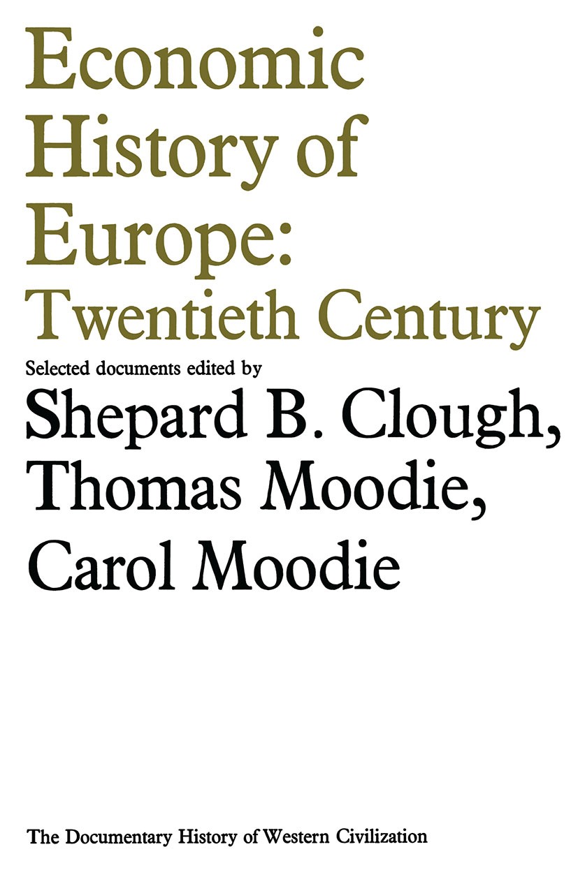 SpringerLink　Economic　History　of　Europe:　Twentieth　Century