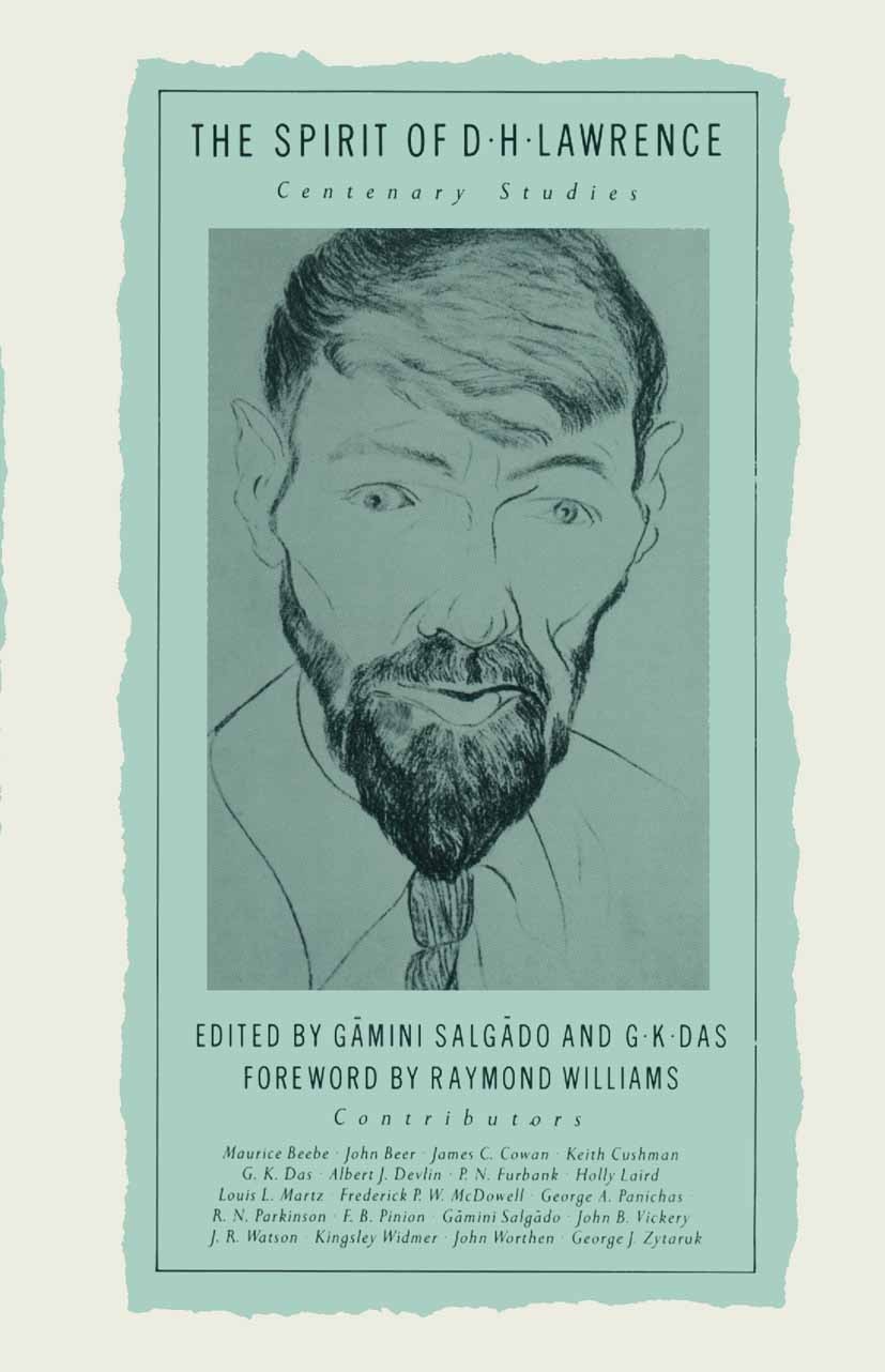 The Spirit of D. H. Lawrence: Centenary Studies | Springer Nature Link