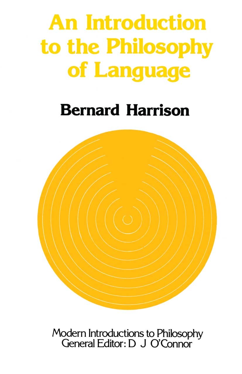 An Introduction to the Philosophy of Language | SpringerLink