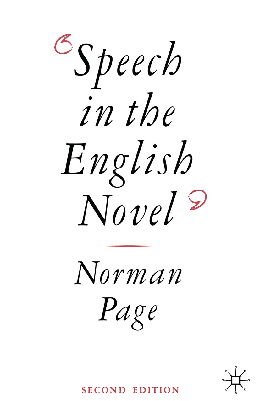 Speech　the　Novel　in　English　SpringerLink