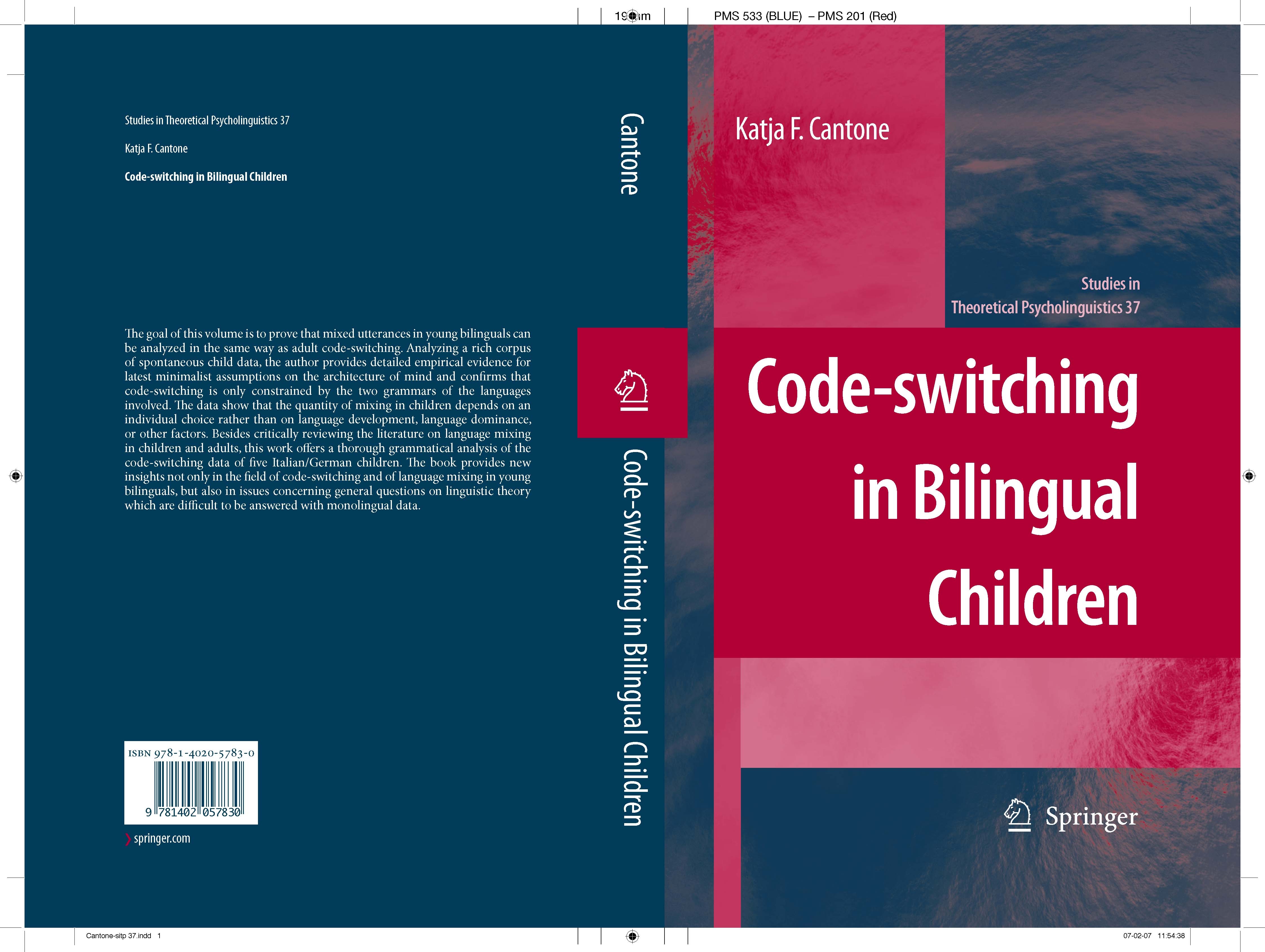 洋書 BOOK  Multiple Densities / Katja Mater Code-switching in Bilingual Children | SpringerLink