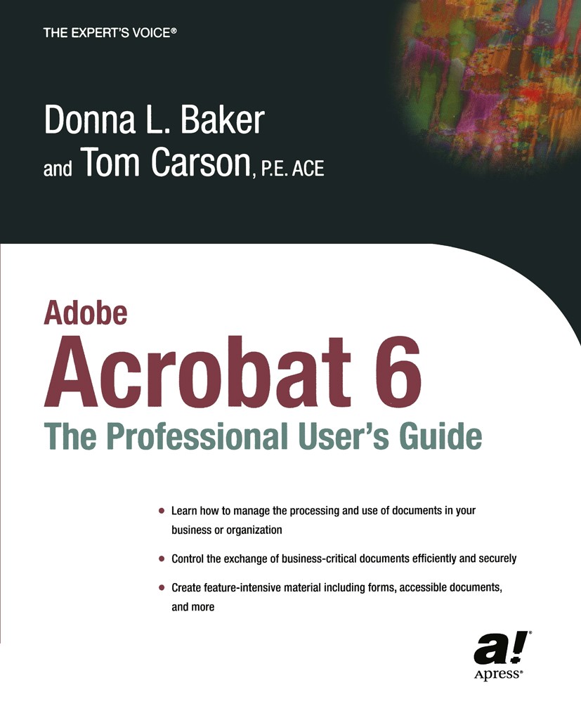 Adobe Acrobat 6: The Professional User's Guide | SpringerLink