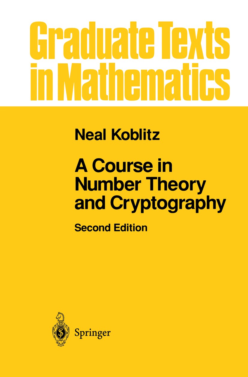 A Course in Number Theory and Cryptography | SpringerLink
