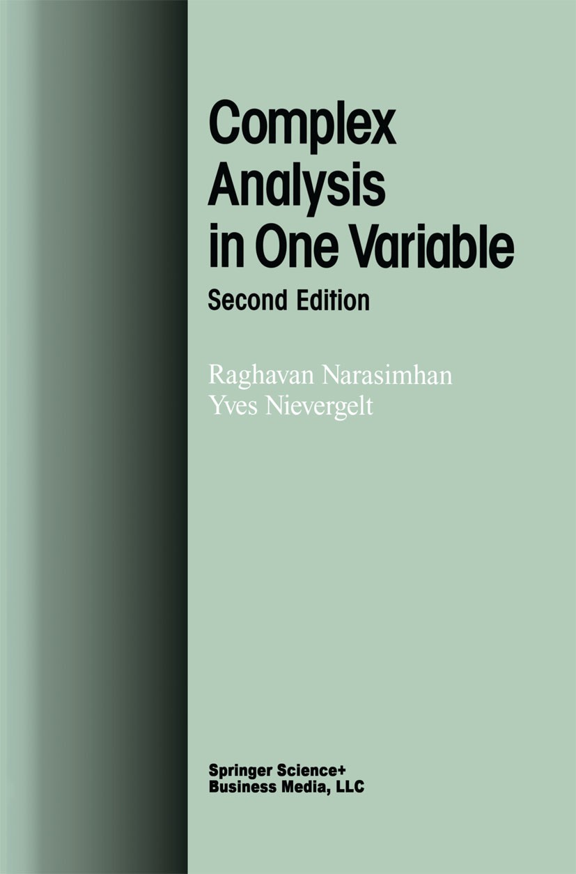 Complex Analysis in One Variable | SpringerLink