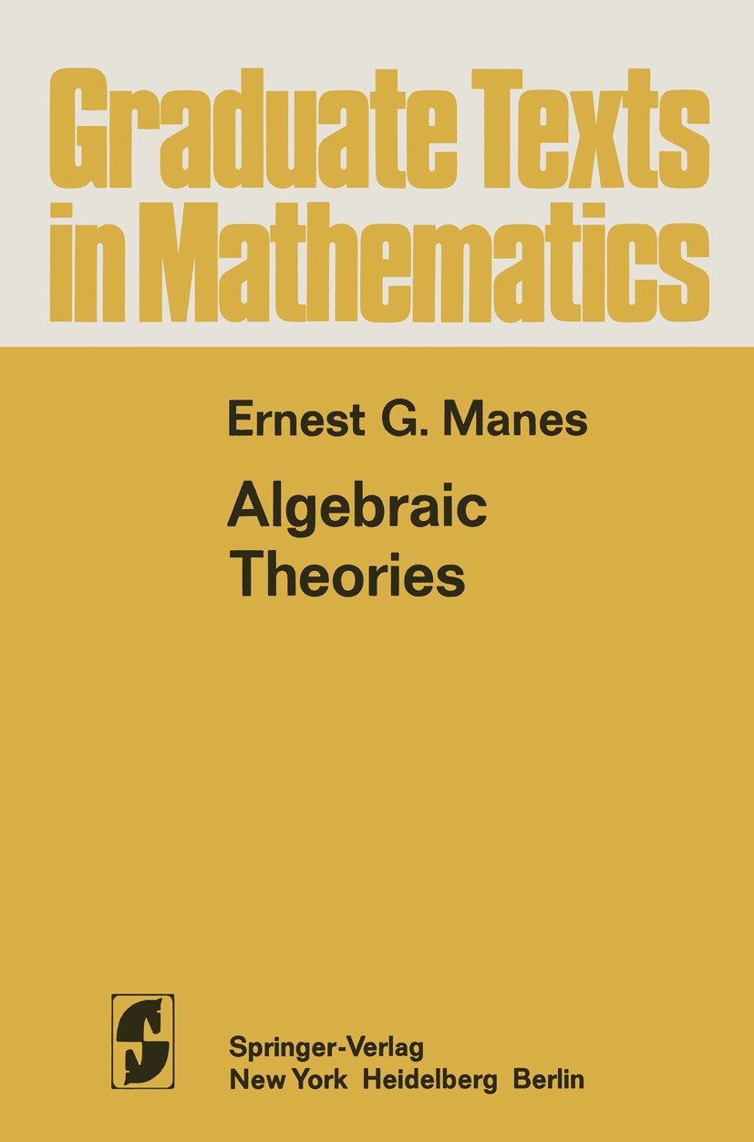 Algebraic Theories | SpringerLink