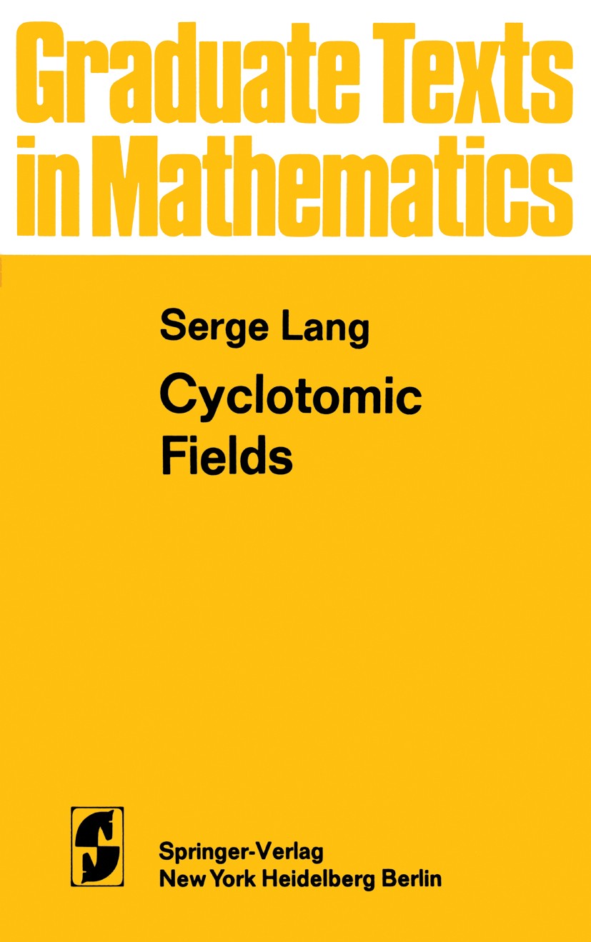 Cyclotomic Fields | SpringerLink