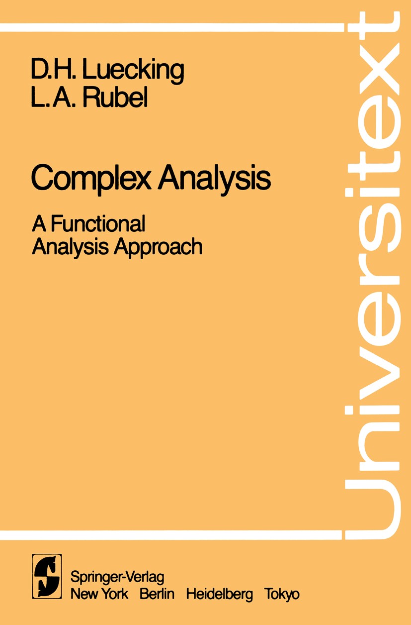 Complex Analysis: A Functional Analysis Approach | SpringerLink