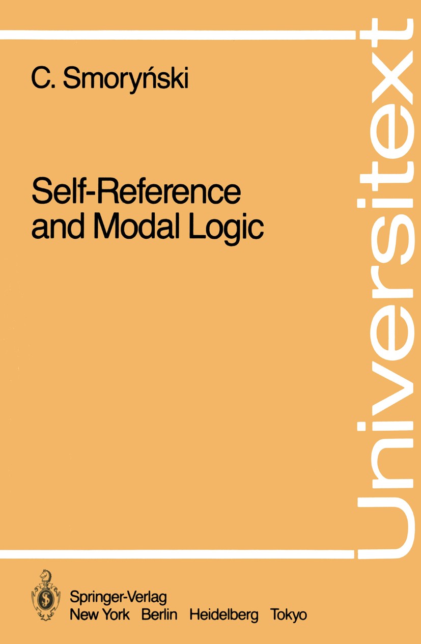 Self-Reference and Modal Logic | SpringerLink