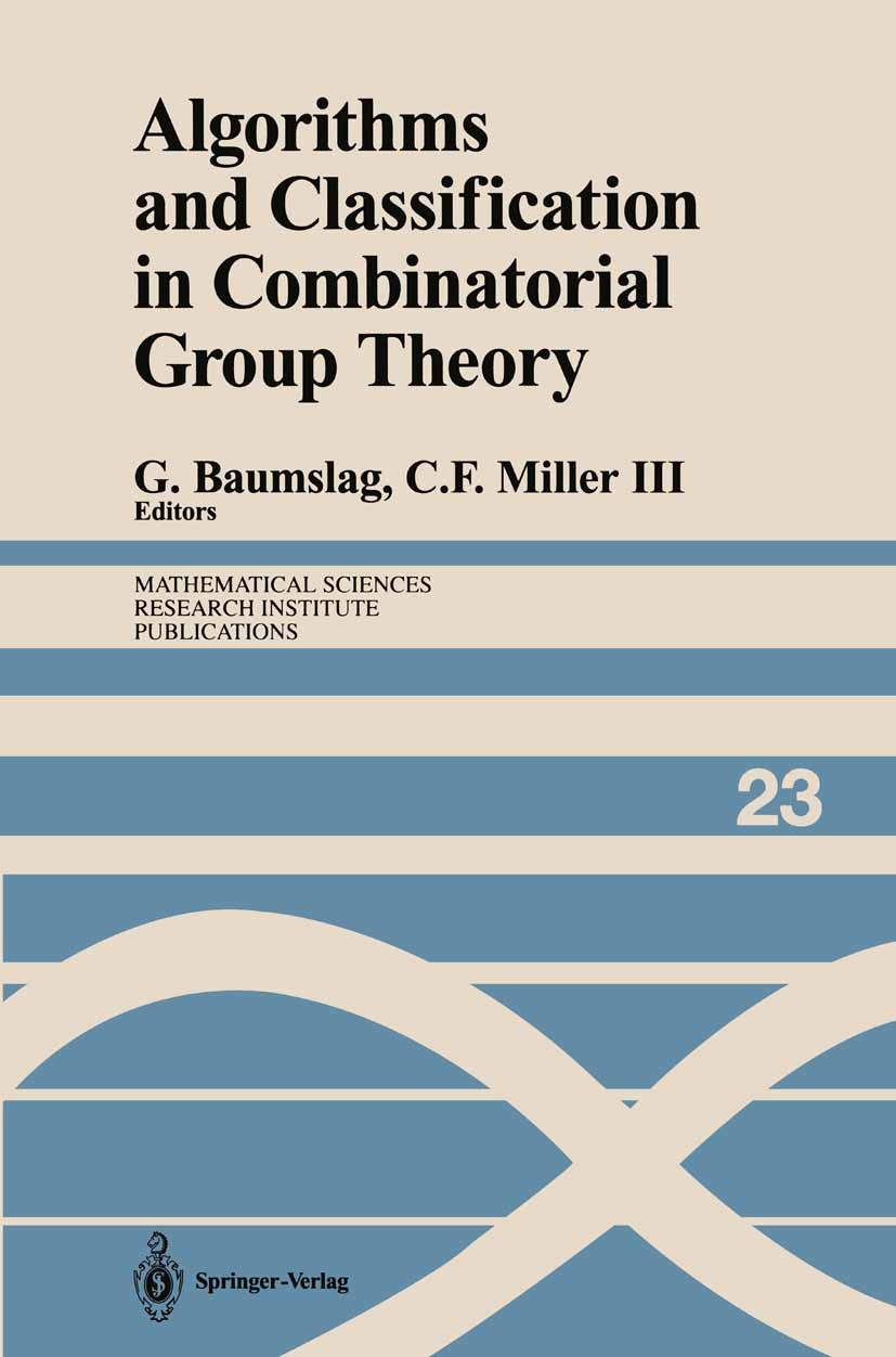 Combinatorial　Classification　Algorithms　Group　and　in　Theory　SpringerLink