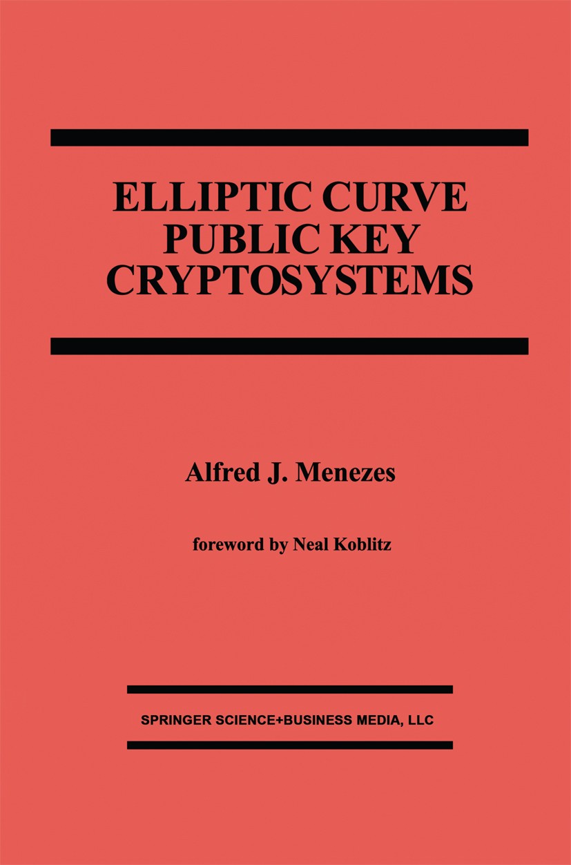 Elliptic Curve Public Key Cryptosystems | SpringerLink