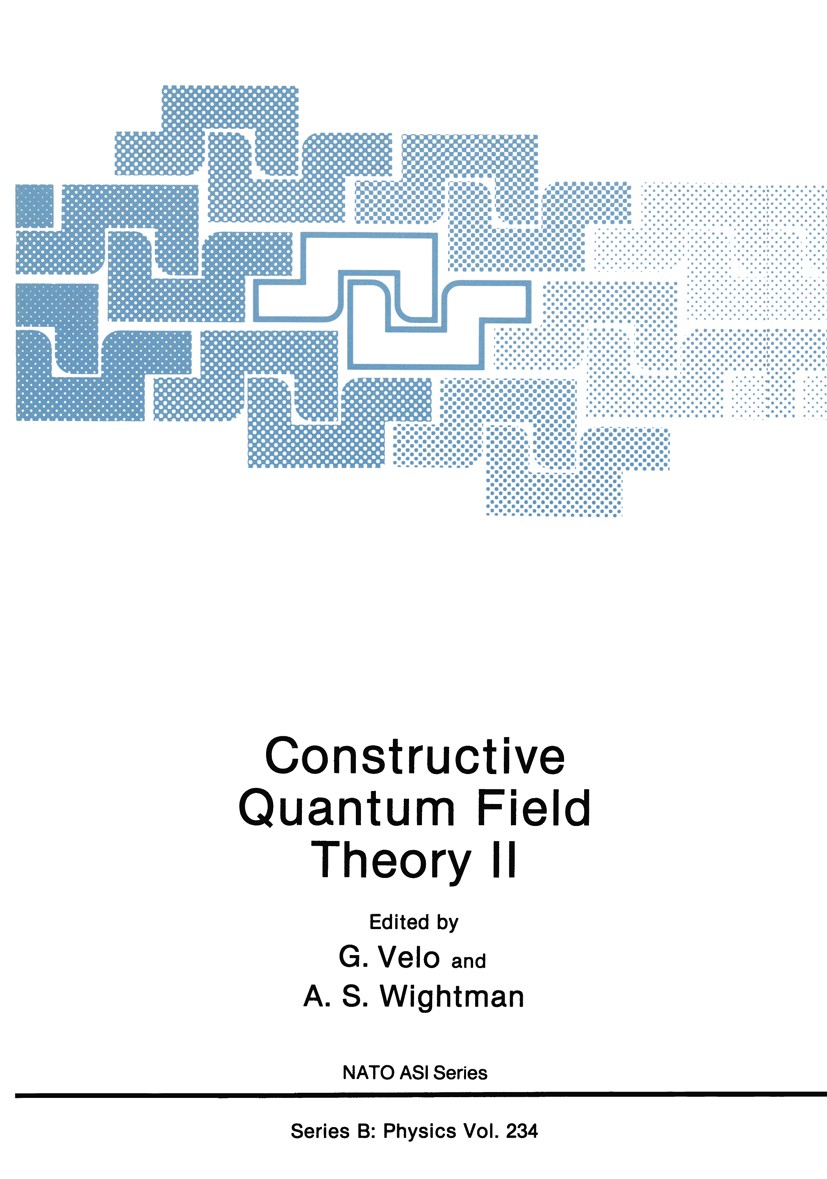 Constructive Quantum Field Theory II | SpringerLink