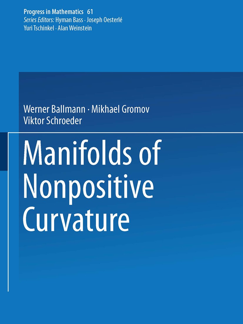 Manifolds of Nonpositive Curvature | SpringerLink